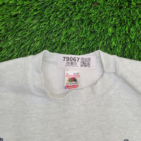 Vintage 90s Penn-State Sweatshirt Women Large 23x24 Gray USA - Picture 13 of 15